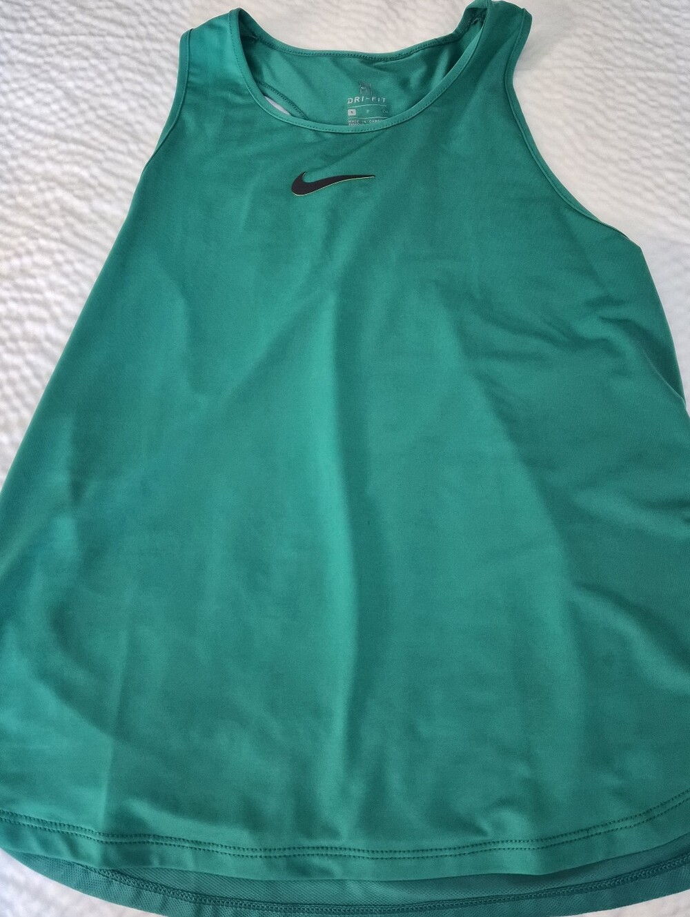 Nike Dri-FIT Racerback Tank Top - Green - Size Small
